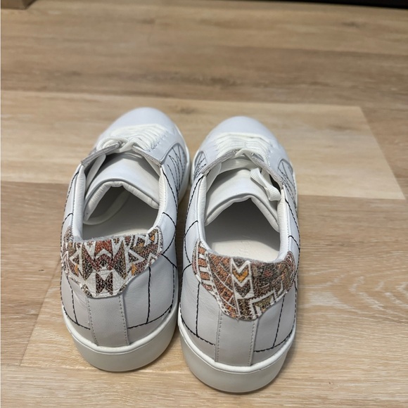 MAISON SI white sneakers black and multi color pattern - Picture 3 of 3